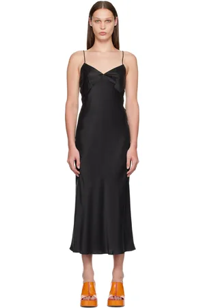 Silk Laundry Deco Midi Dress