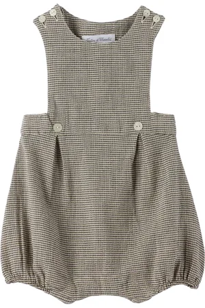 Tartine Et Chocolat Baby Beige Check Romper