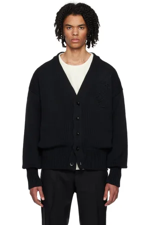 Jil Sander Black Buttoned Cardigan