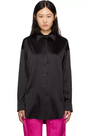 Tom Ford Women Shirts - Black Relaxed-Fit Shirt