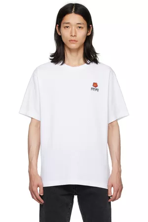Kenzo Men T-shirts - White Paris Boke Flower T-Shirt