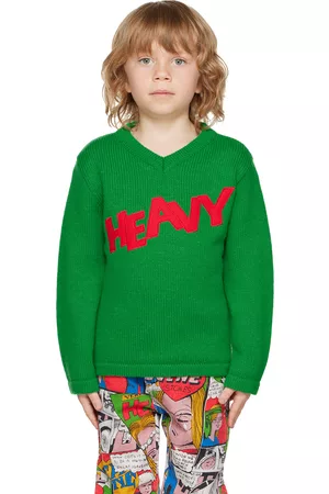 ERL Jumpers - Kids Green 'Heavy' Sweater