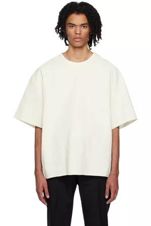 Jil Sander Men T-shirts - Off-White Crewneck T-Shirt