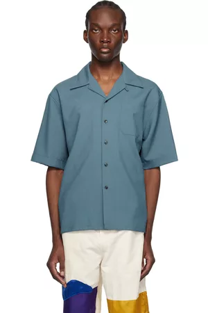 Marni Men Shirts - Blue Button Shirt