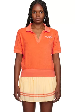 Sporty & Rich Women Polo Shirts - Orange SR Sport Polo