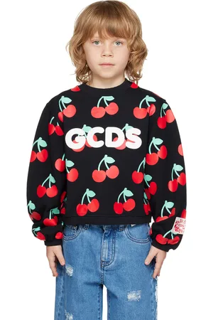 GCDS Kids Black Graphic Sweatshirt