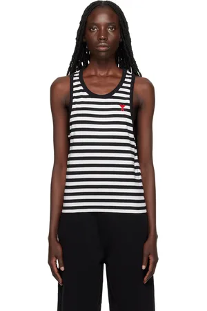 Ami Black & White Ami de Cœur Tank Top
