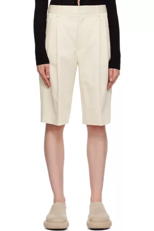 Filippa K Women Shorts - Off-White Relaxed Shorts