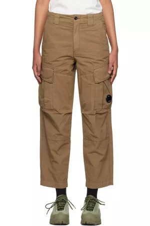 C.P. Company Women Cargo Pants - Brown Lens Cargo Pants