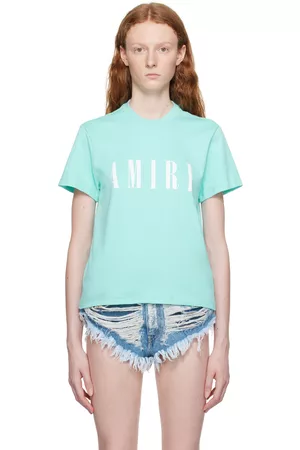 AMIRI Women T-shirts - Green Bonded T-Shirt