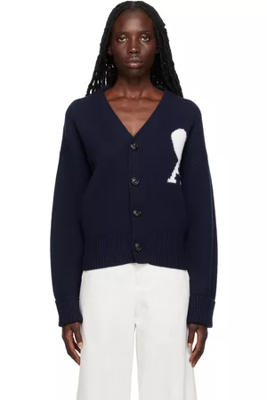 Ami Women Cardigans - Navy Ami de Cœur Cardigan
