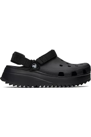 Crocs Men Casual Shoes - Black Hiker Clogs