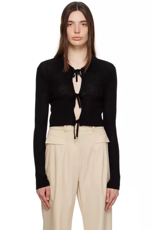 Filippa K Women Cardigans - Black Tie Cardigan