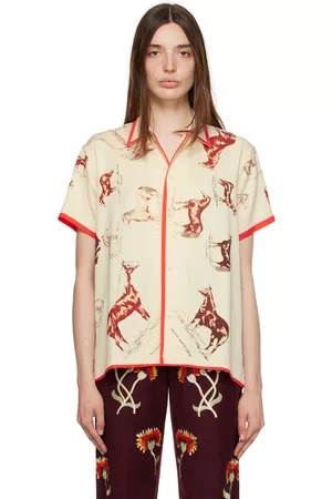BODE Women Shirts - Off-White Equine Shirt