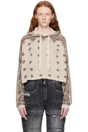 AMIRI Beige Bandana Hoodie