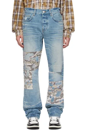 AMIRI Indigo Camo Boro Jeans