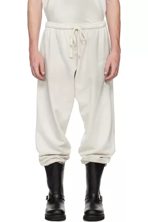 Guess Men Trousers - Off-White Printed Sweatpants