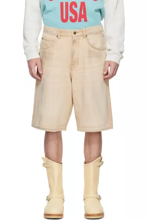 Guess Men Shorts - Tan Vintage Denim Shorts