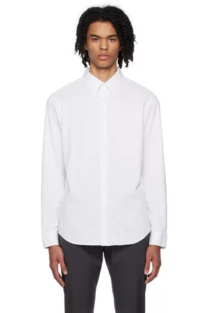 THEORY Men Shirts - White Sylvain Shirt