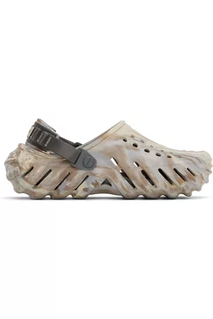 Crocs Men Casual Shoes - Beige Echo Marbled Clogs