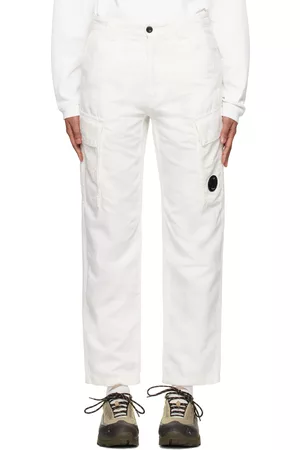 C.P. Company Women Cargo Pants - White Lens Cargo Pants