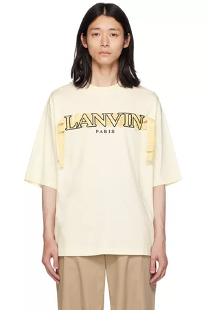 Lanvin Men T-shirts - White Oversized T-Shirt