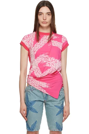 Masha Popova Women T-shirts - Pink Layered T-Shirt