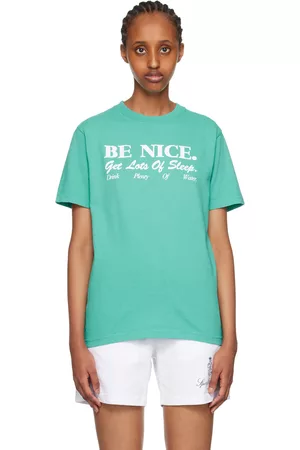 Sporty & Rich Women T-shirts - Blue 'Be Nice' T-Shirt