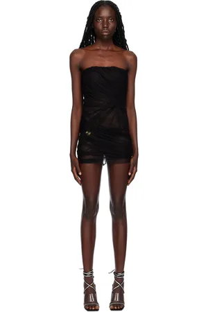 The Attico Black Eita Minidress