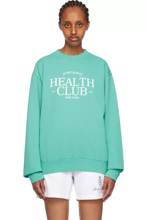 Sporty & Rich Women Sweatshirts - Blue 'Health Club' Sweatshirt