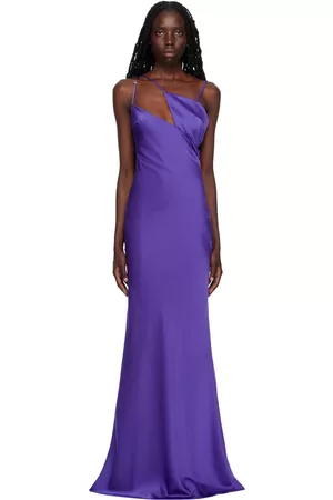 The Attico Women Maxi Dresses - Purple Melva Maxi Dress