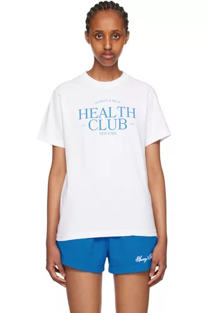 Sporty & Rich Women T-shirts - White 'Health Club' T-Shirt