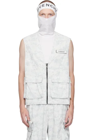 Givenchy White & Gray Camo Vest