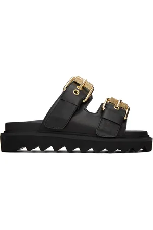 Moschino Black Logo Sandals
