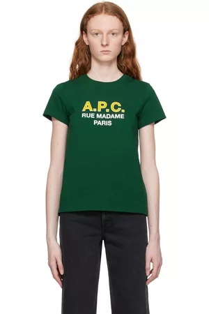 A.P.C. Women T-shirts - Green Madame T-Shirt