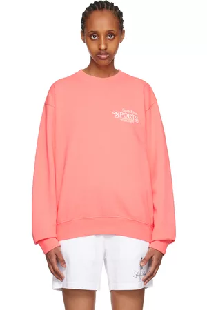 Sporty & Rich Women Sports Sweatshirts - Pink Bardot Sports Sweatshirt
