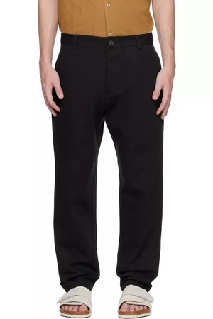 Universal Works Men Pants - Black Military Trousers