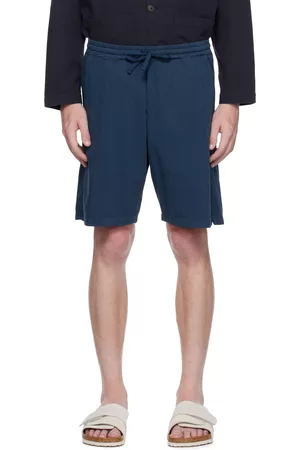 Universal Works Men Shorts - Navy Lumber Shorts