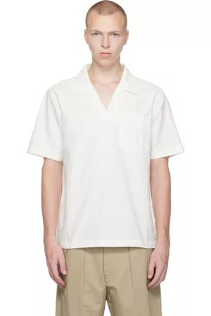 Universal Works Men Shirts - Off-White Overhead Shirt