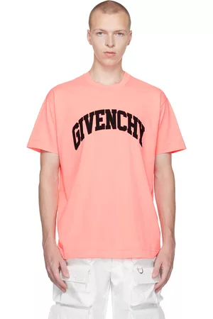 Givenchy Men T-shirts - Pink College T-Shirt