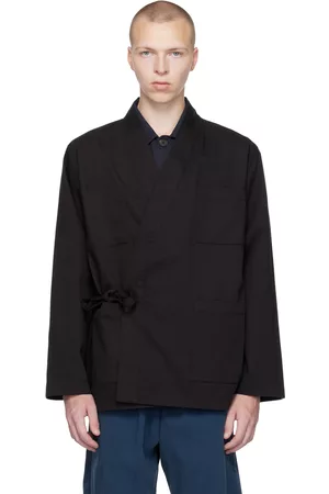 Universal Works Men Jackets - Black Work Jacket