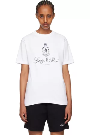 Sporty & Rich Women T-shirts - White Vendome T-Shirt