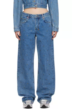 KSUBI Women Jeans - Blue Low Rider Jeans