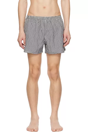 Ami Men Swim Shorts - Black & White Ami de Cœur Swim Shorts