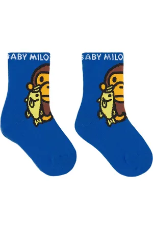 BAPE Kids Baby Milo Black Bass Socks