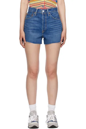 RE/DONE Blue 50s Denim Shorts