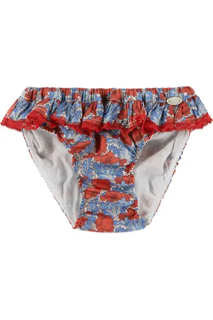 Tartine Et Chocolat Baby Red & Navy Floral Swim Briefs