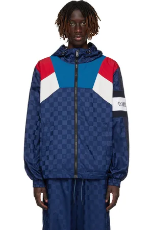 Tommy Hilfiger Navy Checkerboard Track Jacket