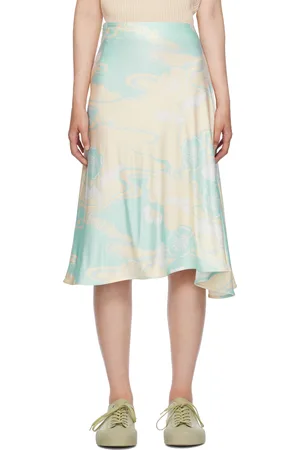 Jil Sander Multicolor A-Line Midi Skirt
