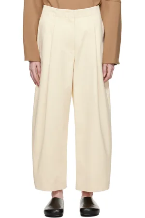 STUDIO NICHOLSON Off-White Dordoni Trousers